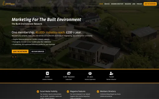 The Built Environment Network website